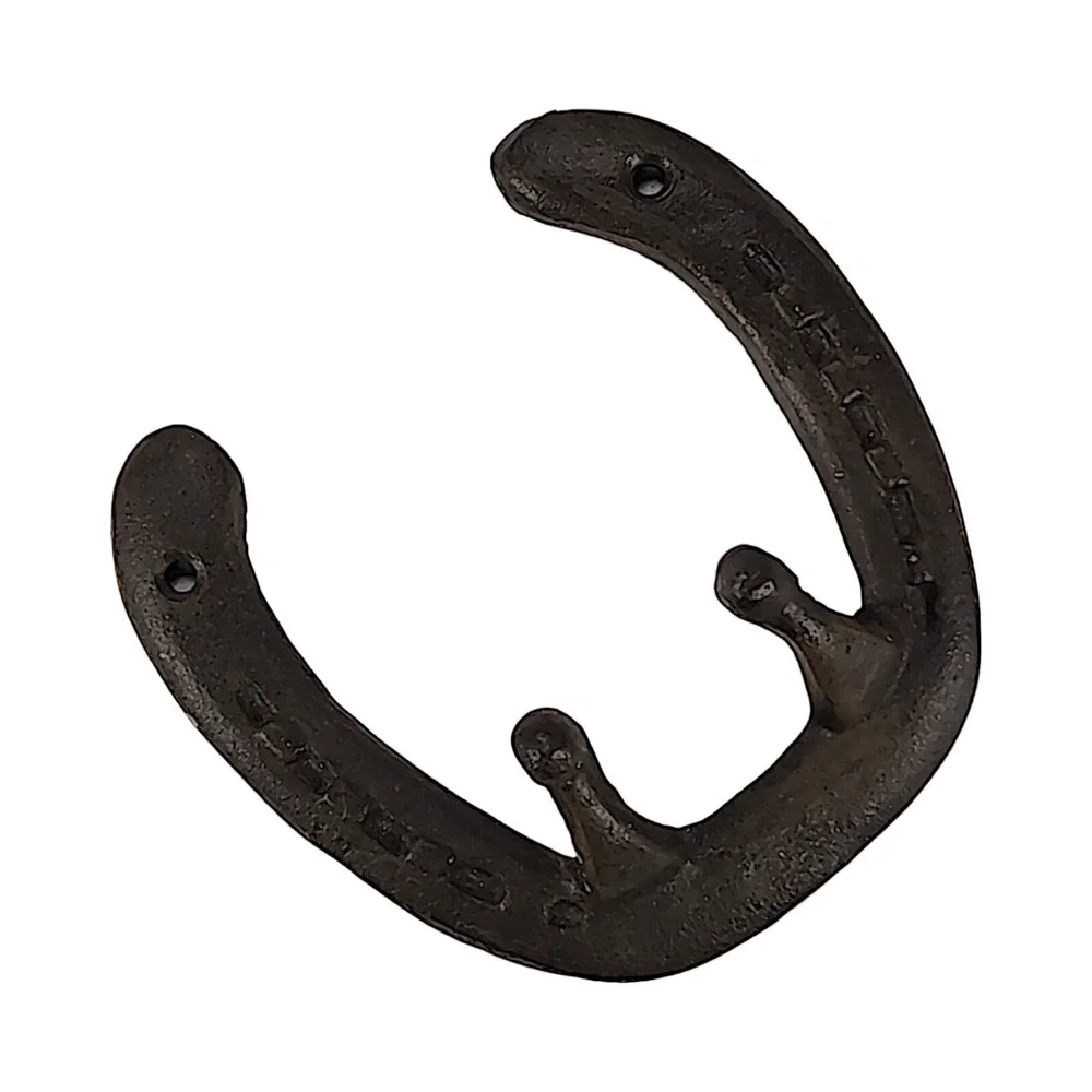 Cast Iron Horseshoe Good Luck Hook
